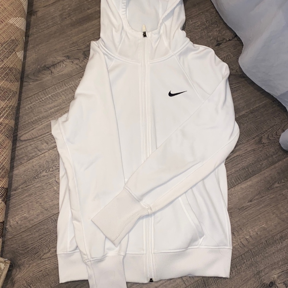 White Nike zip up (thermal fit)